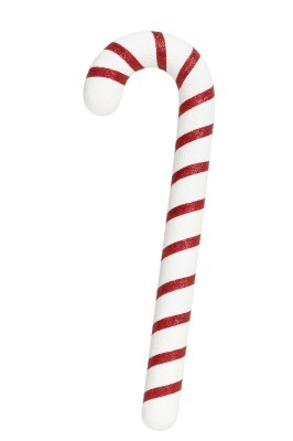 Beysüs Yılbaşı Ağaç Süsü Baston Şeker Çubuğu 30 cm Kırmızı Beyaz - 2
