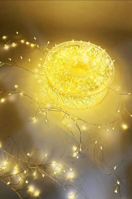 Beysüs Yılbaşı Ağacı 30 Metre Dallı LED Tel Işık Gün Işığı Kumandalı Fonksiyonlu Peri Led - 1
