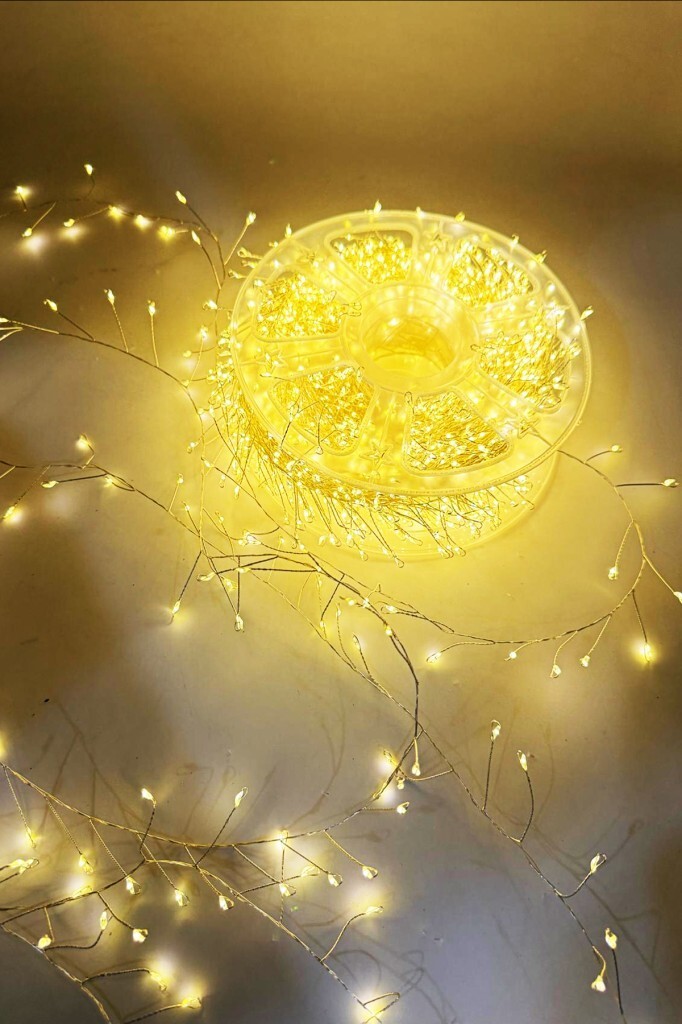 Beysüs Yılbaşı Ağacı 50 Metre Dallı LED Tel Işık Gün Işığı Kumandalı Fonksiyonlu Peri Led - Beysüs