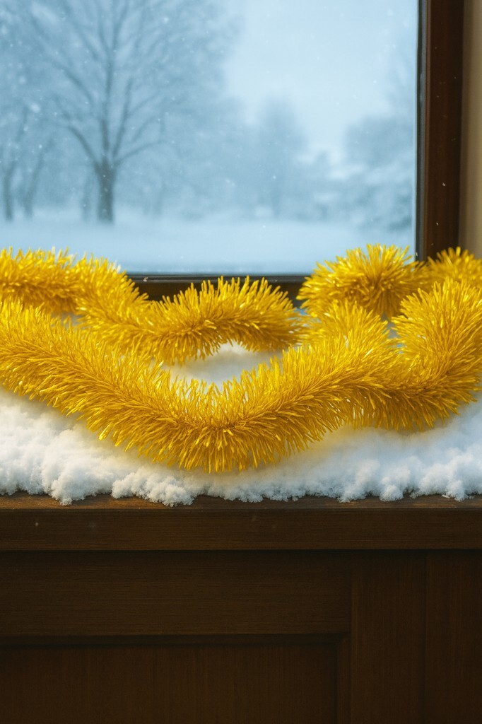 Beysüs Yılbaşı Ağacı Süsü Gold Altın Sim 2 mt 5’li Paket - 2