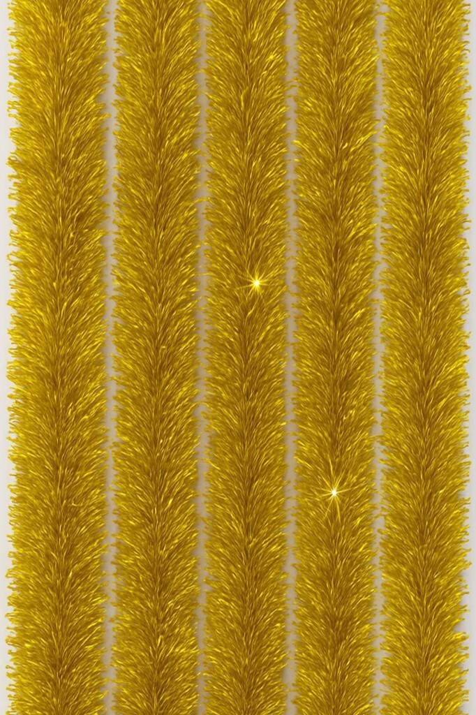 Beysüs Yılbaşı Ağacı Süsü Gold Altın Sim 2 mt 5’li Paket - Beysüs