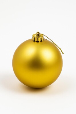 Beysüs Yılbaşı Ağacı Süsü Mat Gold Cici Top 15 cm - 3