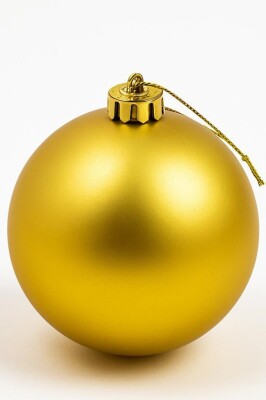 Beysüs Yılbaşı Ağacı Süsü Mat Gold Cici Top 25 cm - 2