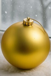 Beysüs Yılbaşı Ağacı Süsü Mat Gold Cici Top 25 cm - 3