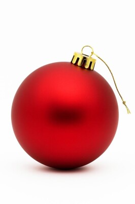 Beysüs Yılbaşı Ağacı Süsü Mat Kırmızı Cici Top 20 cm - 3