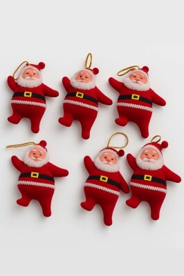 Beysüs Yılbaşı Ağacı Süsü Mini Noel Baba 6'lı Set - 1