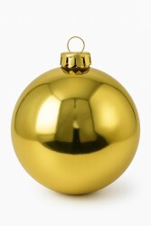 Beysüs Yılbaşı Ağacı Süsü Parlak Gold Cici Top 20 cm - 3