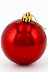 Beysüs Yılbaşı Ağacı Süsü Parlak Kırmızı Cici Top 25 cm - 2