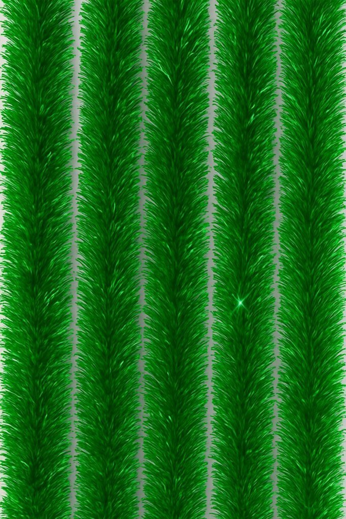 Beysüs Yılbaşı Ağacı Süsü Yeşil Sim 2 mt 5'li paket - Beysüs