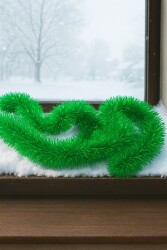 Beysüs Yılbaşı Ağacı Süsü Yeşil Sim 2 mt 5'li paket - 3