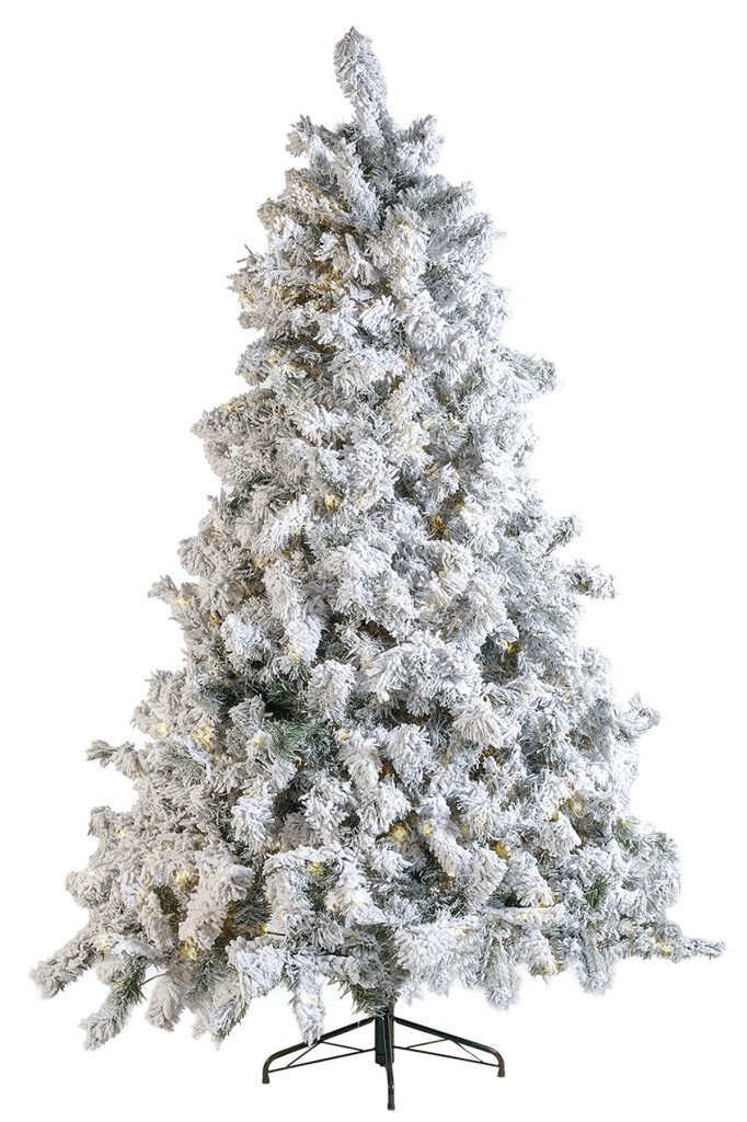 Beysüs Yılbaşı Çam Ağacı Kendinden Işıklı Yoğun Karlı Lüks Seri 240 cm 1257 Dal Lumitella 426 - 4