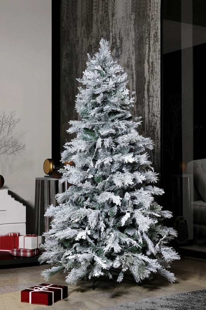 Beysüs Yılbaşı Çam Ağacı Kendinden Karlı 180 cm 455 Yoğun Dal - Beysüs