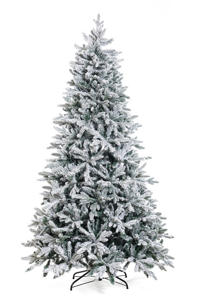 Beysüs Yılbaşı Çam Ağacı Kendinden Karlı Lüks Yoğun Dallı 220 cm 1217 dal - 2