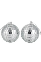 Beysüs Yılbaşı Çam Ağacı Süsü Aynalı Disko Topu 10 cm 2 li - 3