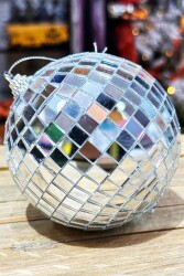 Beysüs Yılbaşı Çam Ağacı Süsü Aynalı Disko Topu 20 cm - 3