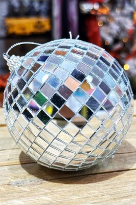 Beysüs Yılbaşı Çam Ağacı Süsü Aynalı Disko Topu 20 cm - 3