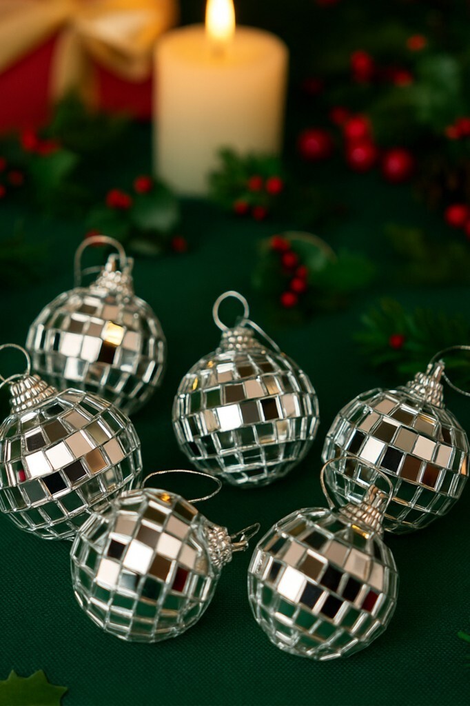 Beysüs Yılbaşı Çam Ağacı Süsü Aynalı Disko Topu 4 cm 6 lı - 3