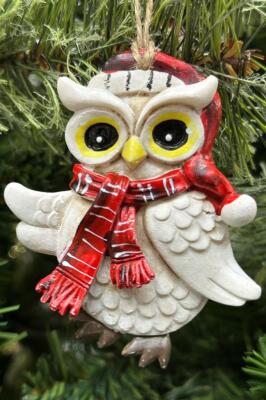 Beysüs Yılbaşı Çam Ağacı Süsü Baykuş 2 Li 8 cm - 1