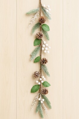 Beysüs Yılbaşı Çam Ağacı Süsü Çam Dalı Kendinden Karlı 120 cm - 3