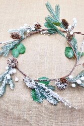 Beysüs Yılbaşı Çam Ağacı Süsü Çam Dalı Kendinden Karlı 120 cm - 4