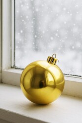 Beysüs Yılbaşı Çam Ağacı Süsü Cici Top 15 cm Gold - Beysüs