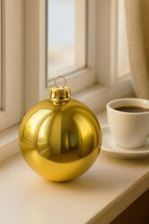 Beysüs Yılbaşı Çam Ağacı Süsü Cici Top 15 cm Gold - 2