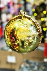 Beysüs Yılbaşı Çam Ağacı Süsü Cici Top 15 cm Gold - 4