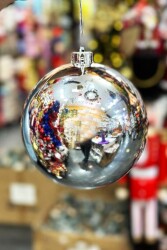 Beysüs Yılbaşı Çam Ağacı Süsü Cici Top 15 cm Gümüş - 3