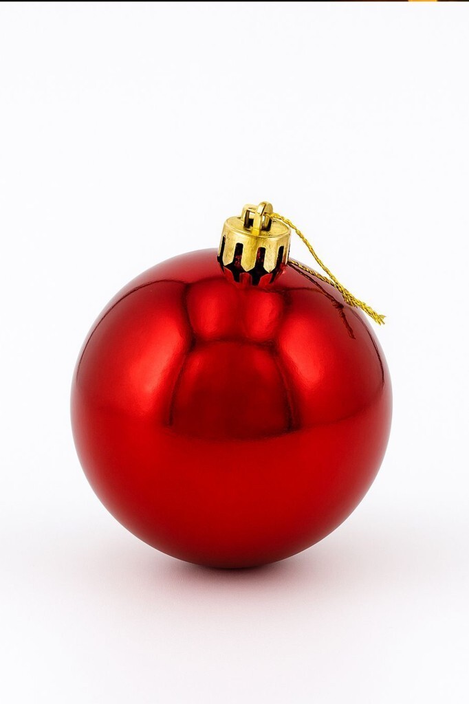 Beysüs Yılbaşı Çam Ağacı Süsü Cici Top 15 cm Kırmızı - 3
