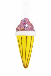 Beysüs Yılbaşı Çam Ağacı Süsü Dondurma Sarı - 3