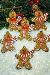Beysüs Yılbaşı Çam Ağacı Süsü Ginger 6 lı 10 cm - 2
