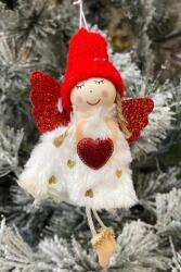 Beysüs Yılbaşı Çam Ağacı Süsü Kar Meleği Kırmızı 0004 - Beysüs