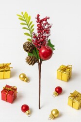 Beysüs Yılbaşı Çam Ağacı Süsü Kokina Küçük Elma Kozalak - Beysüs