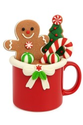 Beysüs Yılbaşı Çam Ağacı Süsü Kupa Cup Cake Ginger - 3