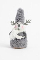 Beysüs Yılbaşı Çam Ağacı Süsü Masa Dekoru Şans Yumağı Gri Geyik - 2