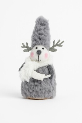 Beysüs Yılbaşı Çam Ağacı Süsü Masa Dekoru Şans Yumağı Gri Geyik - 2