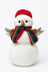 Beysüs Yılbaşı Çam Ağacı Süsü Masa Dekoru Sevimli Kardan Adam Kürklü - Beysüs