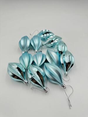 Beysüs Yılbaşı Çam Ağacı Süsü Parlak Mat Parlak Okyanus Damla Cici Top 9 cm 6'lı - 2