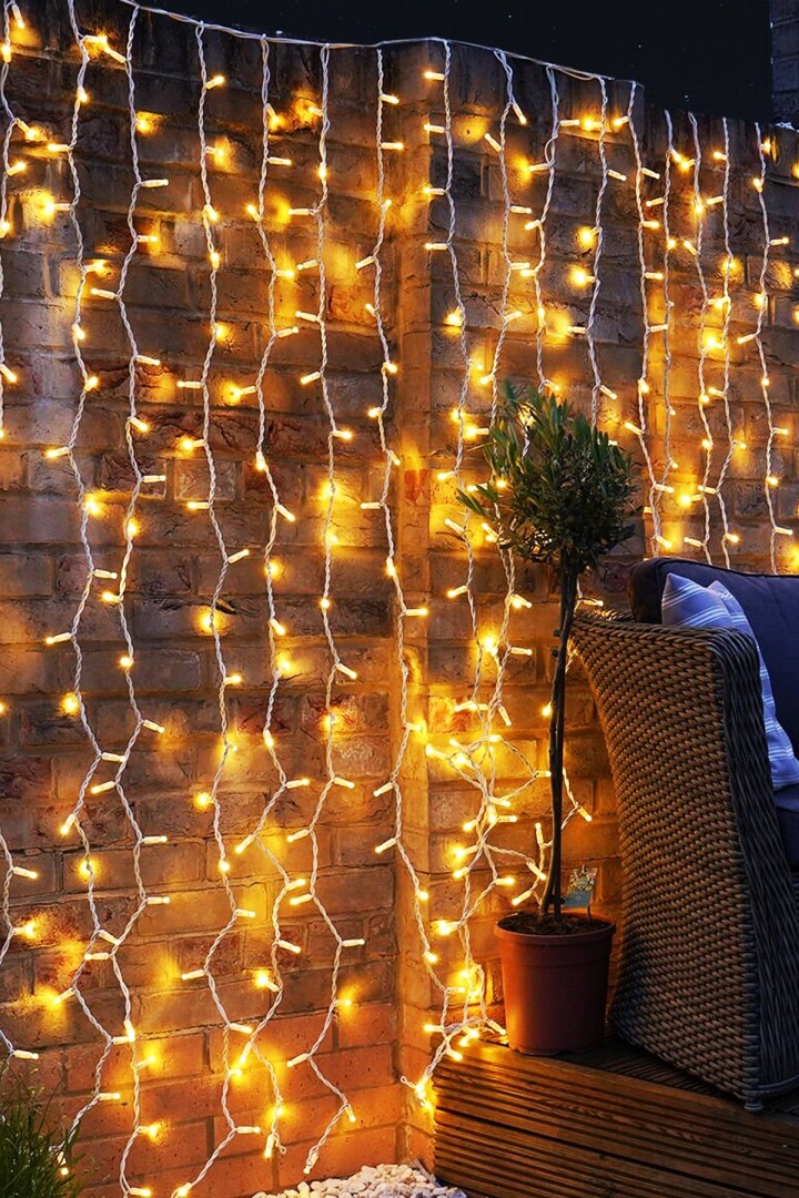 Beysüs Yılbaşı Çam Ağacı Süsü Perde Led Gün Işığı 3m x 1.5m - Beysüs