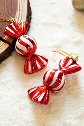 Beysüs Yılbaşı Çam Ağacı Süsü Şeker 2 Li 10 cm - Beysüs