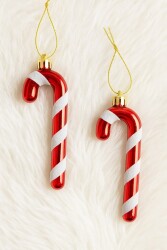 Beysüs Yılbaşı Çam Ağacı Süsü Şeker Çubuğu Lüks 2 li - 2