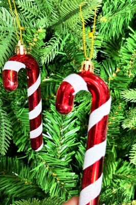 Beysüs Yılbaşı Çam Ağacı Süsü Şeker Çubuğu Lüks 2 li - 3