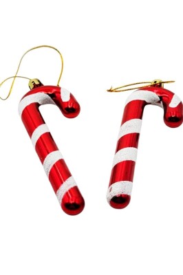 Beysüs Yılbaşı Çam Ağacı Süsü Şeker Çubuğu Lüks 2 li - 4