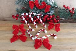 Beysüs Yılbaşı Çam Ağacı Süsü Şeker Çubuğu ve Fiyonk 12 li - 2