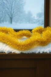 Beysüs Yılbaşı Çam Ağacı Süsü Sim 2 m Gold - Beysüs