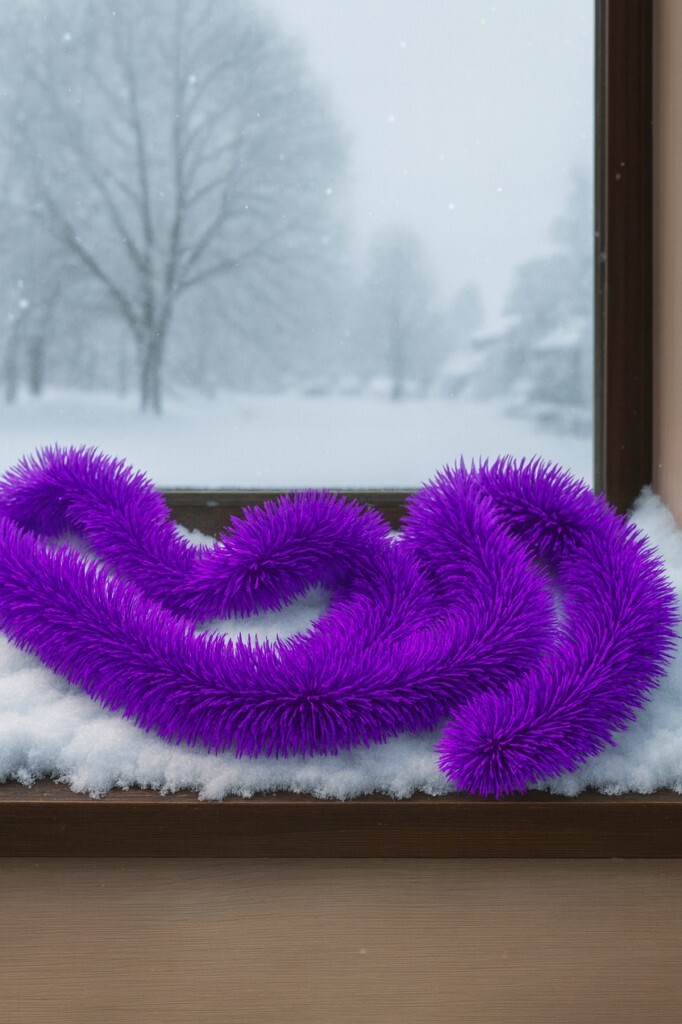 Beysüs Yılbaşı Çam Ağacı Süsü Sim 2 m Mor - Beysüs