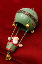 Beysüs Yılbaşı Çam Ağacı Süsü Uçan Balon Metal Zilli Yeşil - Beysüs