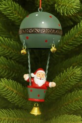 Beysüs Yılbaşı Çam Ağacı Süsü Uçan Balon Metal Zilli Yeşil - 2