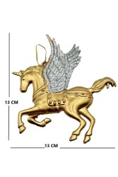 Beysüs Yılbaşı Çam Ağacı Süsü Unicorn Asma Süs Gold 10 cm - 3