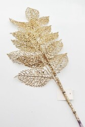 Beysüs Yılbaşı Çam Ağacı Süsü Yaprak Büyük Rosegold - 4